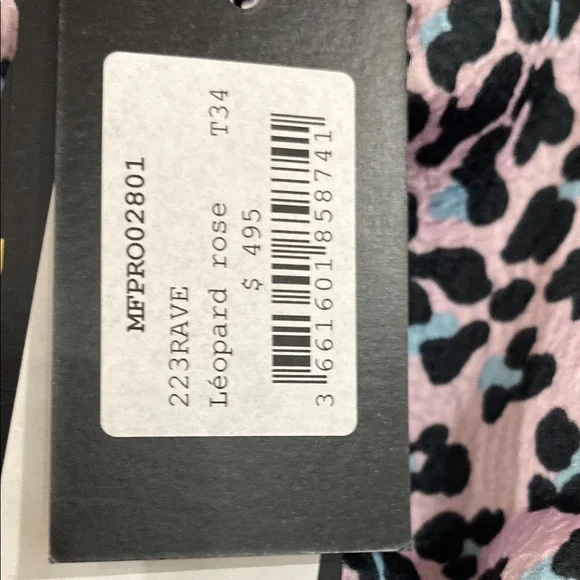 Maje Light Purple Leopard Print Dress size 34 - Picture 9 of 14